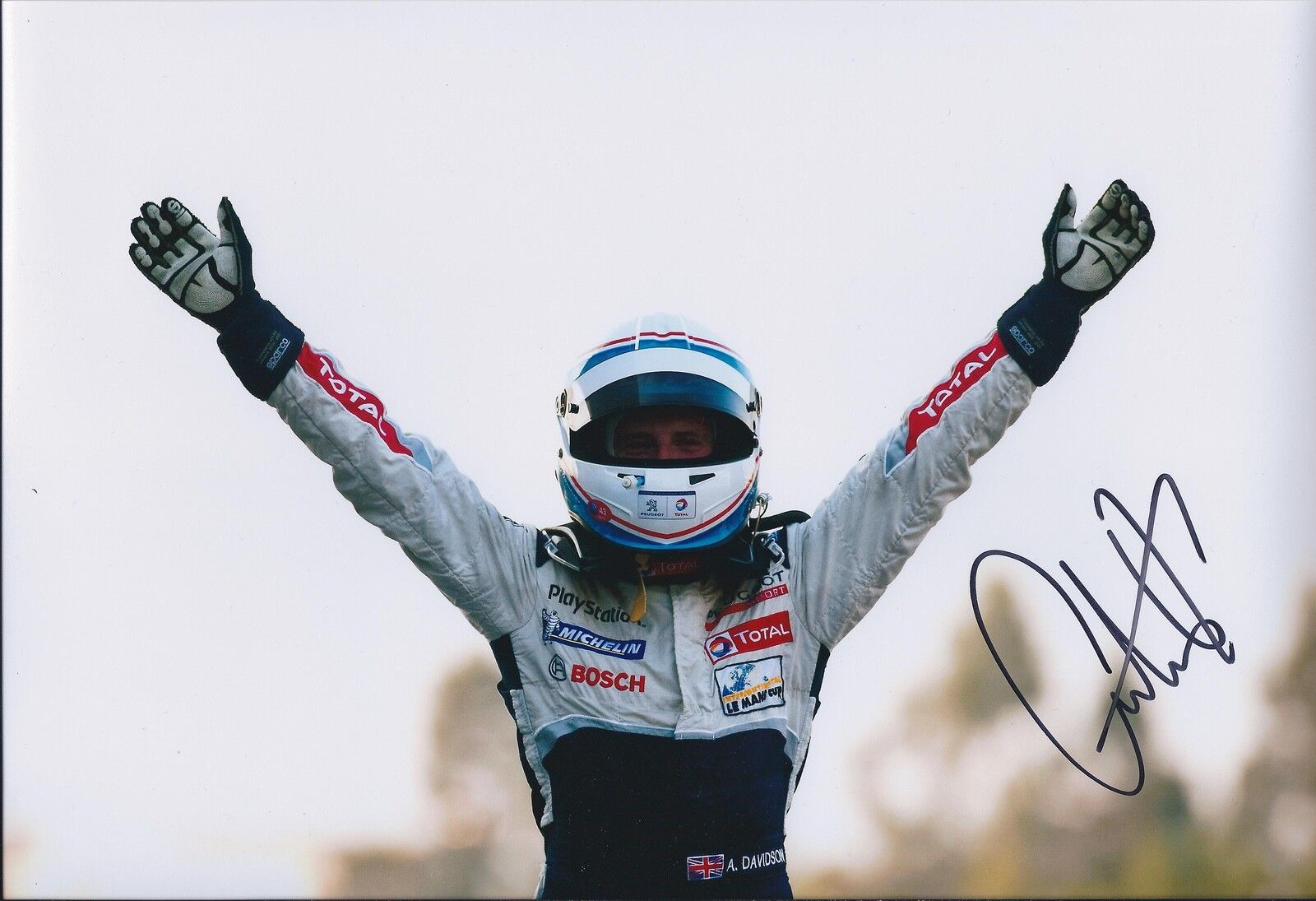 Anthony DAVIDSON SIGNED Autograph Le Mans 24 Hour Winner 12x8 Photo Poster painting AFTAL COA