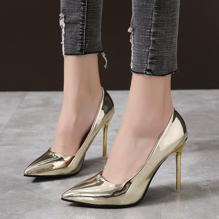 Women Pumps High Heels Silver Sexy High Heels Shoes for Women Stilettos Fashion Luxury Wedding Party Shoes Big Size