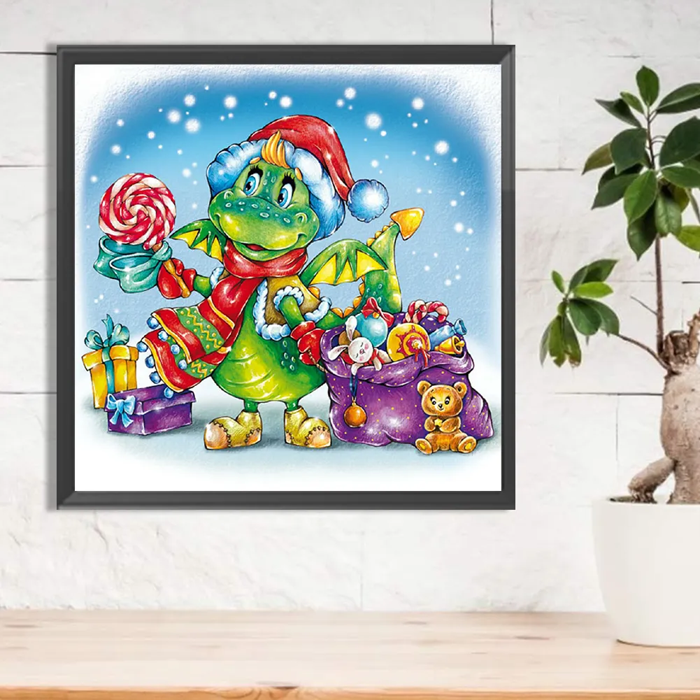 Full Round Diamond Painting 30*30cm - Christmas Snow Day
