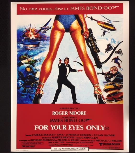 James Bond 007 * For Your Eyes Only * 11x14 Movie Poster Photo Poster painting w/ ROGER MOORE