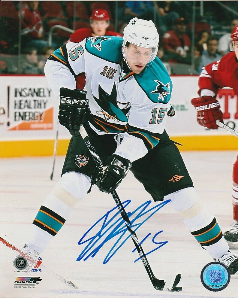 DANY HEATLEY SIGNED SAN JOSE SHARKS 8x10 Photo Poster painting! Autograph