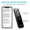 Language Translator Bidirectional Interpretation Tool Rechargeable Real-Time Translation Machine Supports 144 Languages Portable Intelligent Translators for Learning Travel Businesses