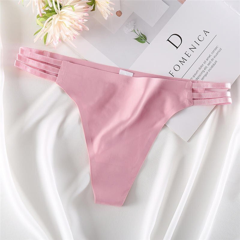 Sexy Women Thongs Underwear Panties G-String for Female Underpants Solid Color Lingerie Seamless Panties Ultra-thin Pantys M-XL