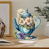 >SALE<Acrylic Special Shaped Flower Cup Table Top Diamond Painting Ornament Kits Decor