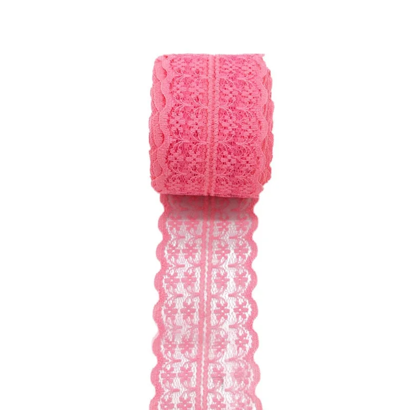 10m/lot 4.5cm Lace Ribbon Lace Trim Fabric Rustic Wedding Decoration Handcrafted Embroidered Sewing Clothes Dress DIY Material