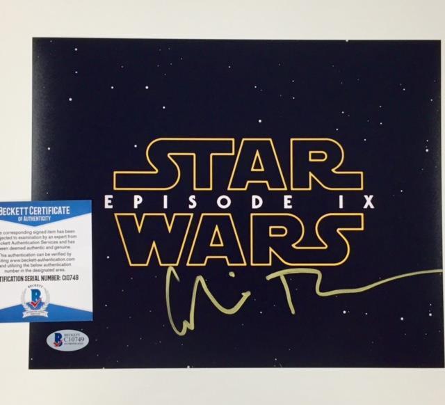 Director COLIN TREVORROW Signed STAR WARS Episode IX 8x10 Photo Poster painting ~BAS Beckett COA