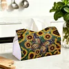 Sunflower Butterfly DIY PULeather Diamond Painting Tissue Box for Adults Beginners Gem Art Painting Napkin Holder for Living Room Bedroom Bathroom Table Decor