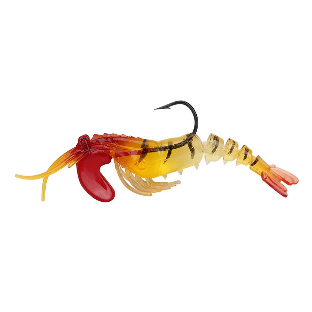 

Muti-knots Lead Head Soft Shrimp Sea Fishing Lure Baits Sinking Wobblers, 1 #, 501 Original