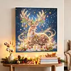 DIY Special Shape Diamond Painting Pearl Art With Inner Frame Kit 25x25cm(Christmas Reindeer)