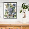 Hydrangea And Butterfly-14CT Stamped Cross Stitch 35*42cm/13.78*16.54in tapestrymarket