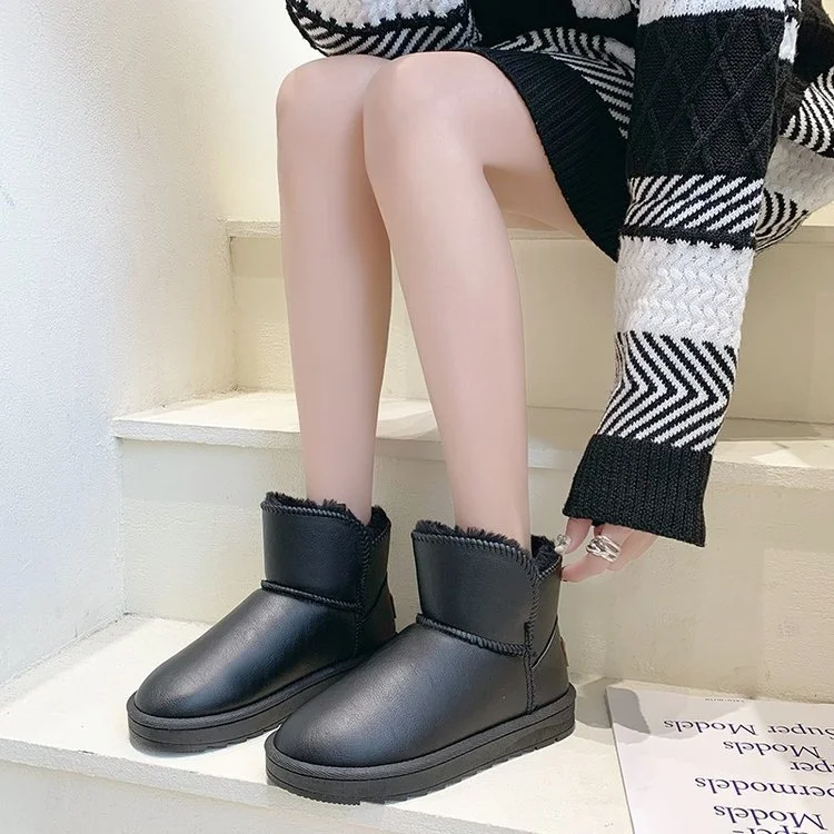 Qengg Qengg Sales] Snow Boots With Men And Women 2023 Hot Plus Thick And Non-Skid Waterproof Warm Cotton Boots