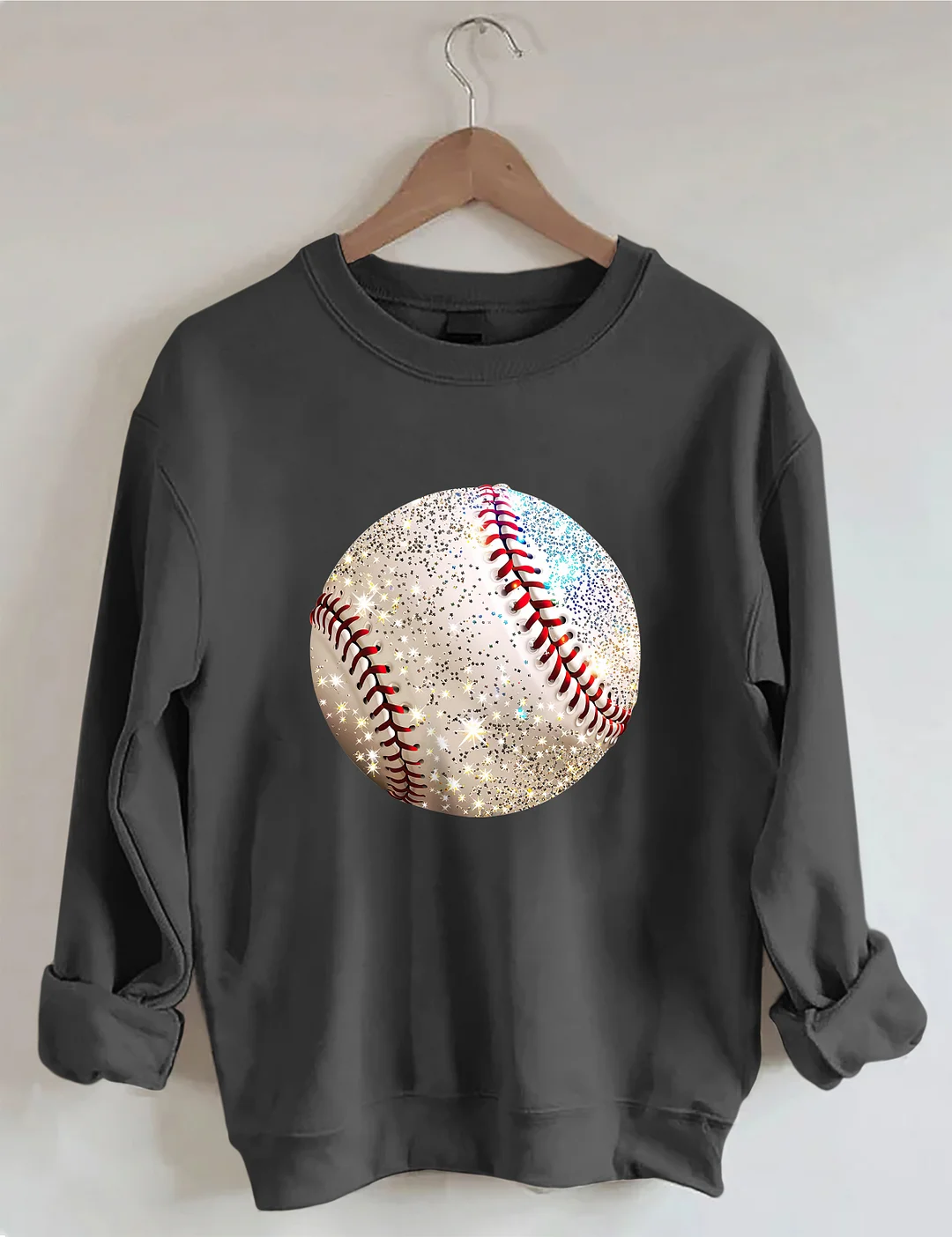 Glitter Baseball Game Day Sweatshirt