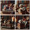 (Multi-Style) Dragon Book-11CT Stamped Cross Stitch 50*50cm/19.69*19.69in