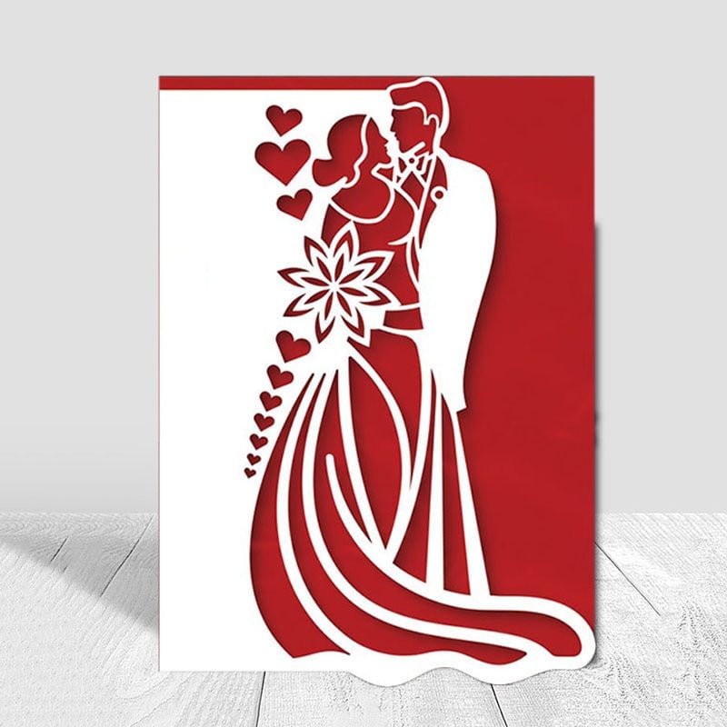 TOP EXPRESSION Wedding Couple Border Metal Cutting Dies Stencils for DIY Scrapbooking Decorative Embossing DIY Paper Cards
