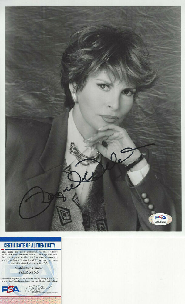 Raquel Welch autographed 8x10 up close   Photo Poster painting  PSA DNA Certified