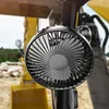 USB Single Head Car Fan 12V/24V with Suction Cup Windshield Desk Fan Auto Cooler