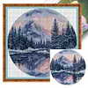 (Multi Style)Spring-Partial Embroidery 2 Strands 14CT Stamped Cross Stitch-33*33CM