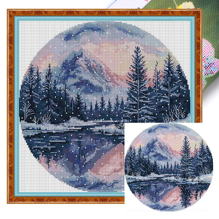 『Joy Sunday』Winter - 14CT Stamped Eco-Friendly Cotton Thread Cross Stitch(33*33cm)(Backstitch)
