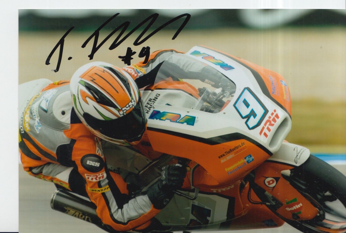 Toni Finsterbusch Hand Signed 7x5 Photo Poster painting Kiefer Racing Moto3 MotoGP 6.