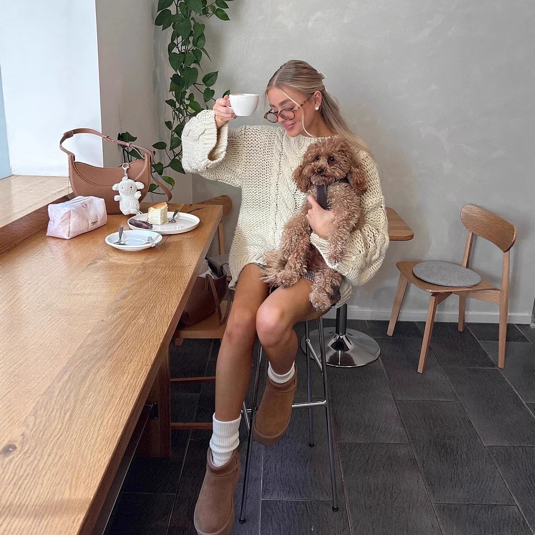 Athvotar Athvotar Women's Dress New Sleeveless High-Collar Knitted Vest Hip Dress Fashion Suit Woman