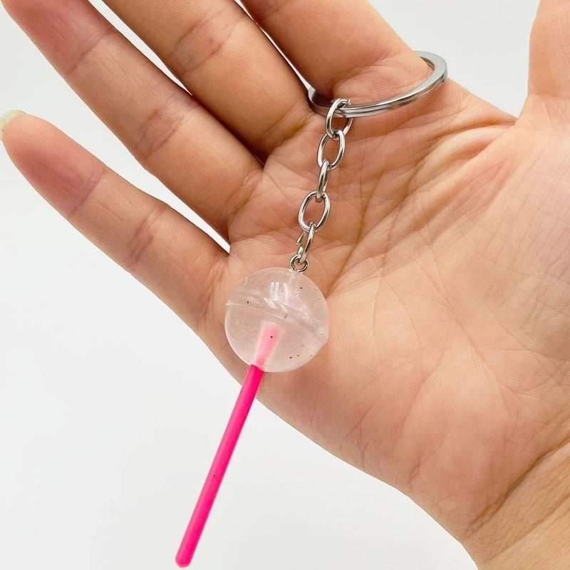 Minimalist Lollipop Resin Unisex Bag Pendant Keychain