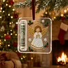 4Pcs Christmas DIY Diamond Painting Clear Acrylic Ornaments Cash Slot