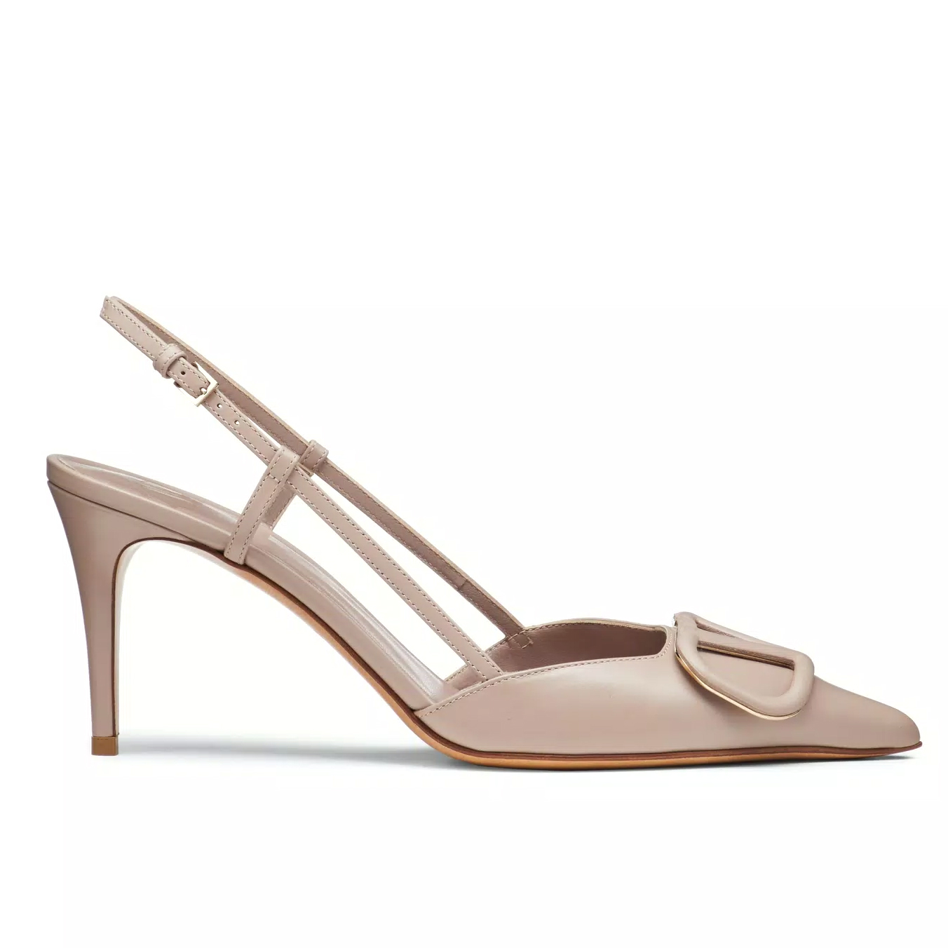 80mm Middle Heels Women's Pointed Toe Party Sandals Slingback Shoes Wedding Pumps Comfortable Stilettos Matte-MERUMOTE