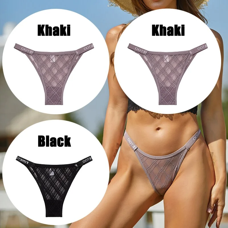 Billionm Sexy Underwear for Women Perspective Thong G-string Lace Panties Breathable Intimates Lingerie Female Soft Undearpants