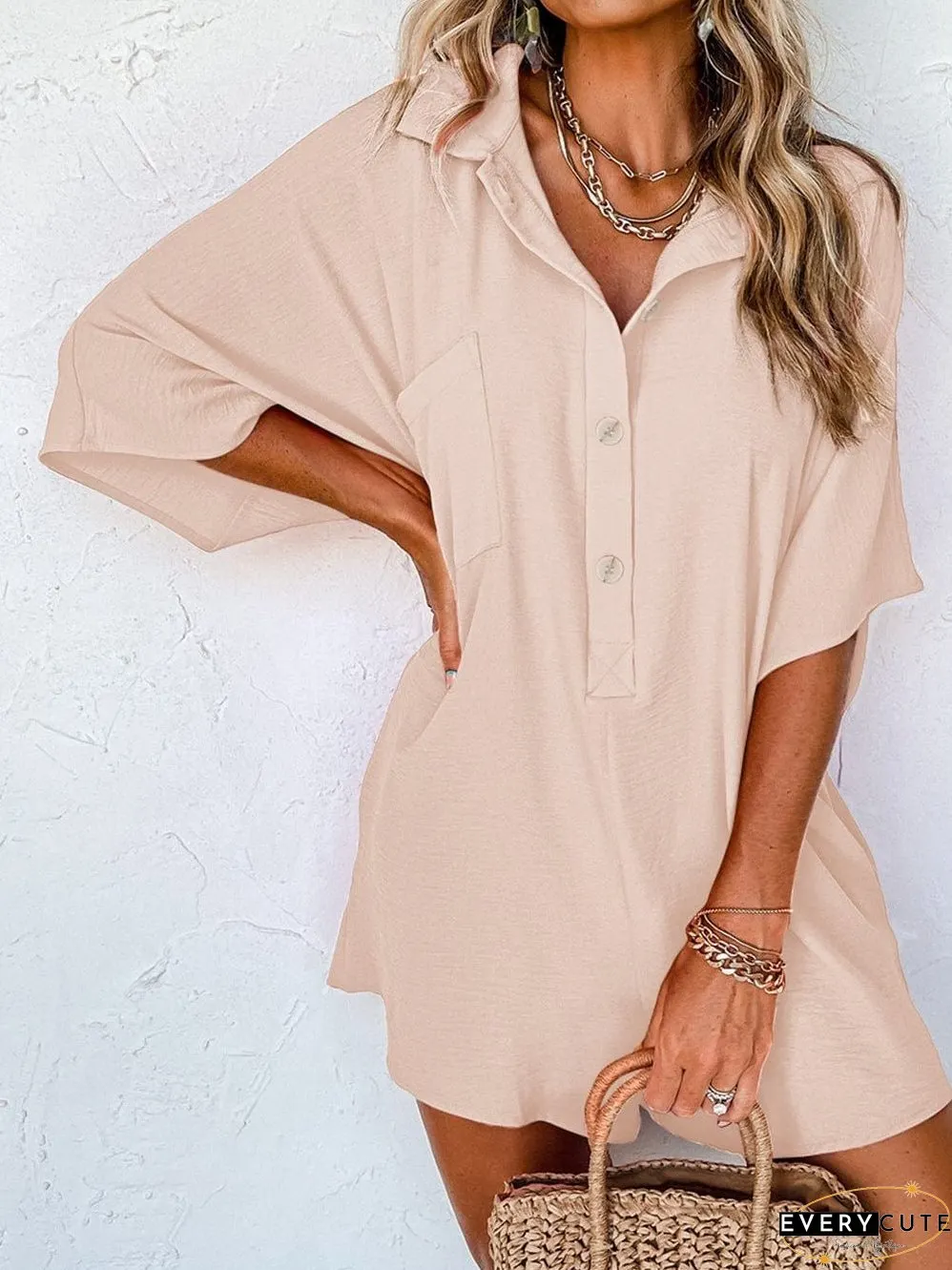 Plus Size Lightweight Button-Down