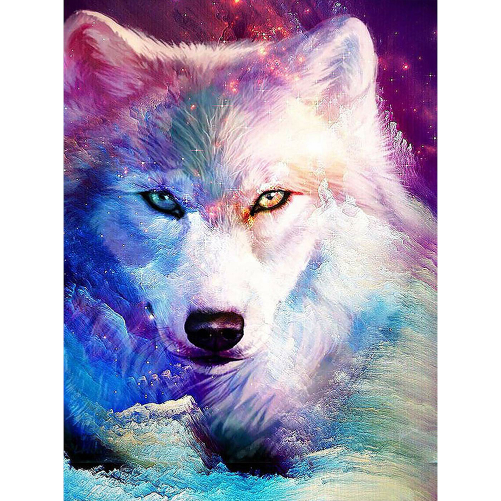 

Wolf - 11CT Stamped Cross Stitch - 40*50CM, 501 Original