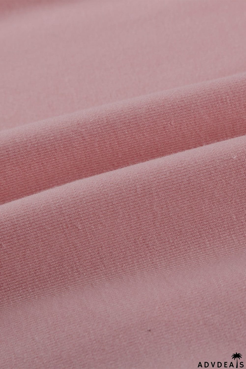 Women's Pink Full Zip Hoodie Coat with Floral Print Hooded Inner