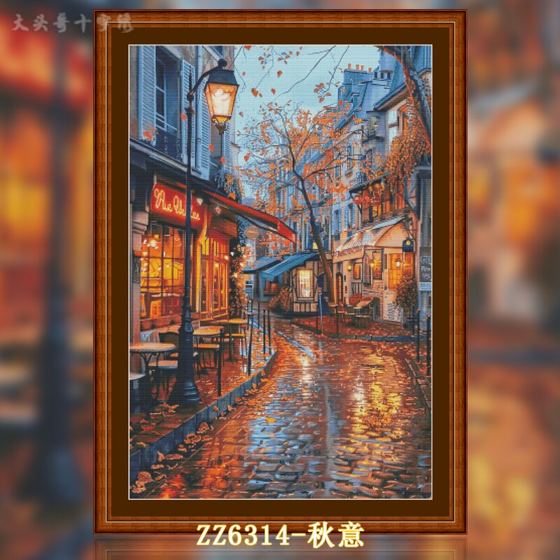 [ZZ6314-Autumn Meaning]  Painting Fairy Cross Stitch