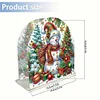 Christmas Acrylic DIY 5D Diamond Art Painting Napkin Holder Set (Snowman)