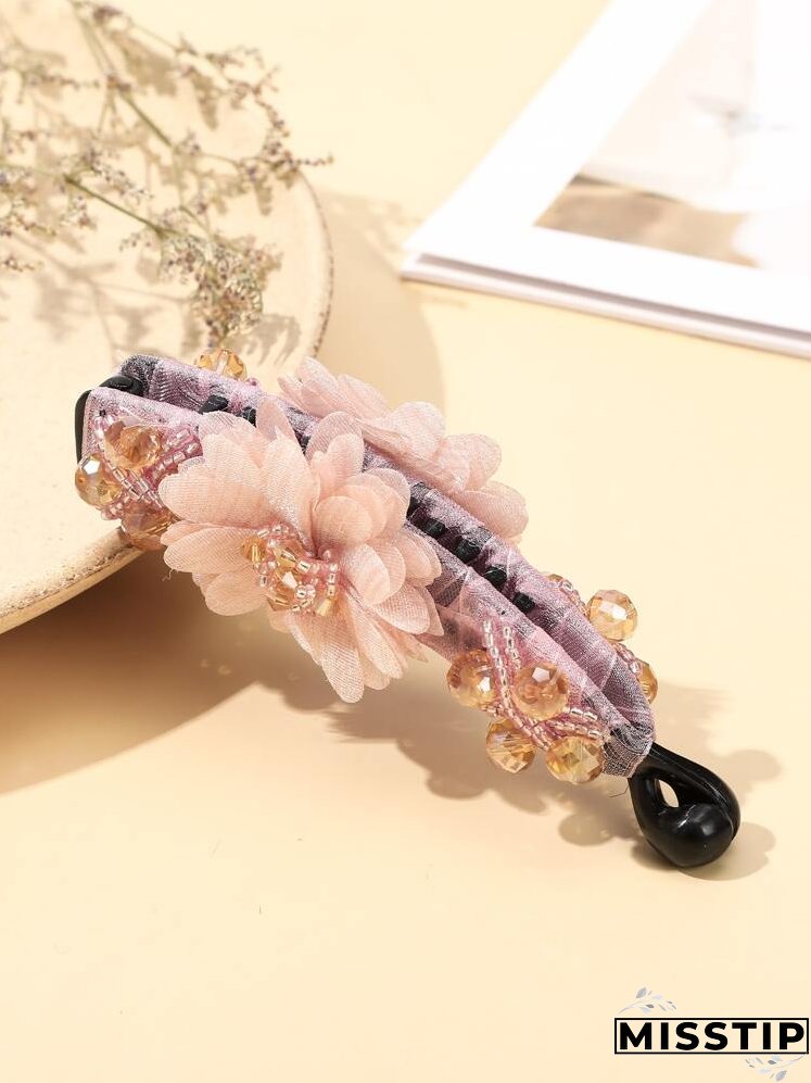 Flower Decor Hair Clip