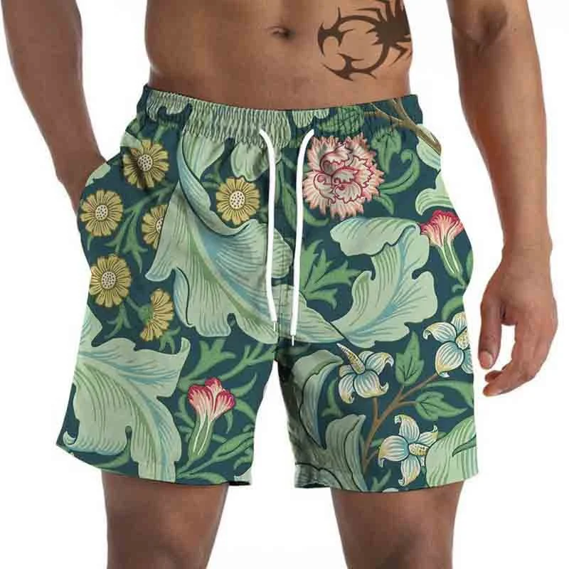 Printed Loose Beach Casual Men's Shorts
