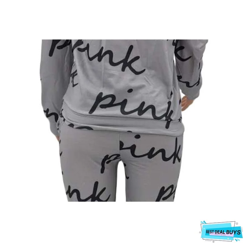 Letter Printed Zipper Set