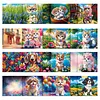 12Pcs Diamond Painting Cats and Dogs Greeting Card Set with Envelope