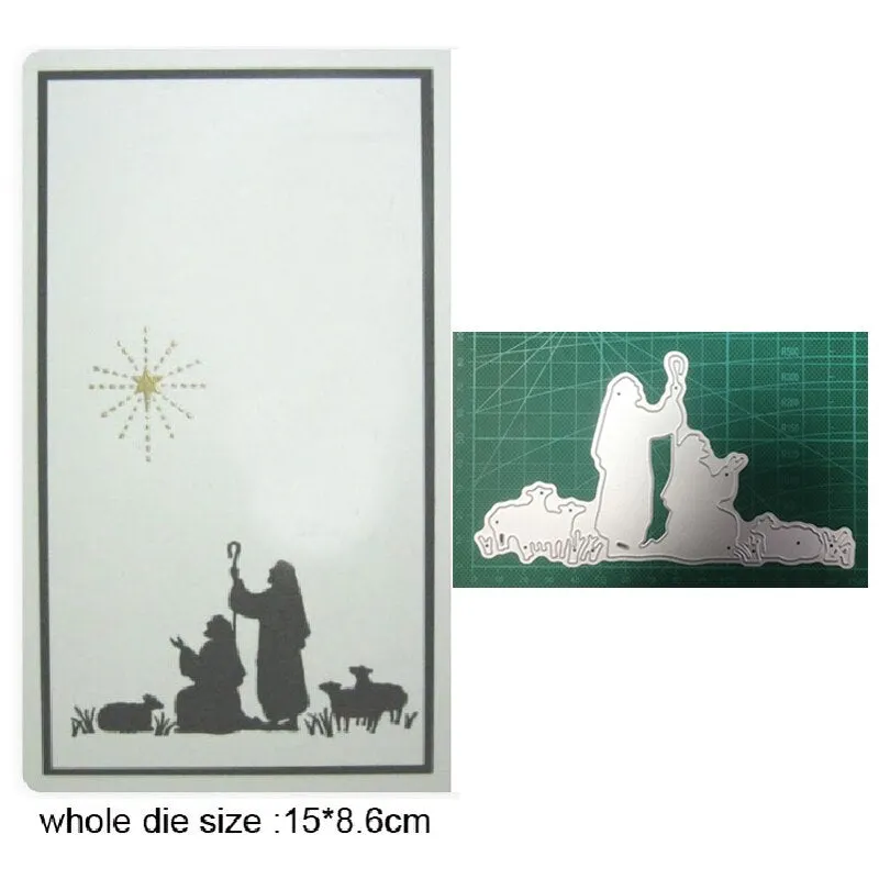2021 new metal dies Nativity Man Woman Cutting Dies Stencils dies for DIY Scrapbooking dies Album Card Making Embossing die cuts