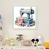 Sewing Machine-18CT Stamped Cross Stitch 25*25cm/9.84*9.84in tapestrymarket