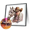 Diamond Painting-DIY Full Round Drill Western Cowboy Doll
