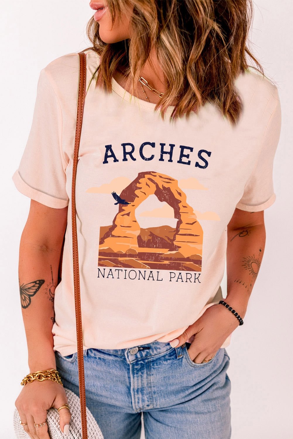 ARCHES National Park Graphic Print Short Sleeve T Shirt