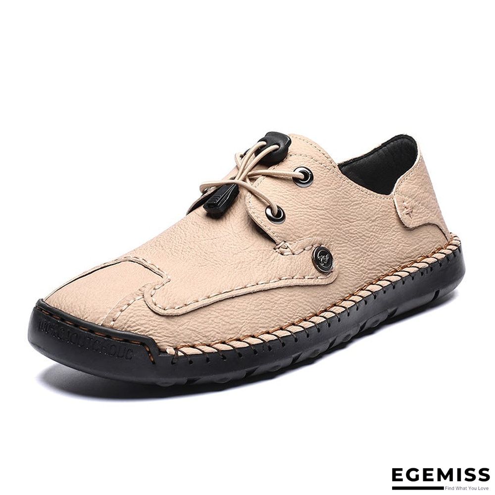 Mens Spring/Fall Casual/Daily Outdoor Oxford Shoes Walking Shoes Faux Leather Handmade | EGEMISS