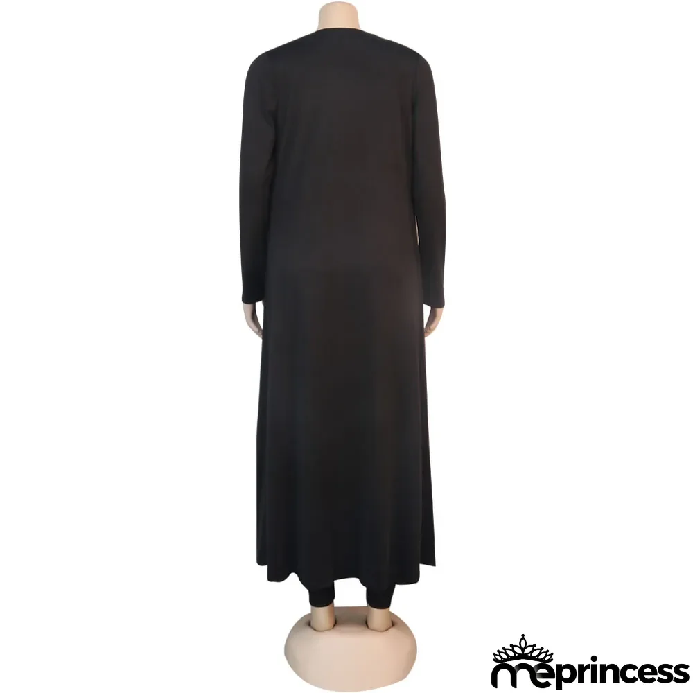 Autumn 3PC Casual Solid Pants Suit