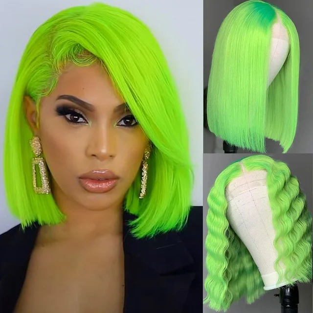 Jewtribute Hair®| Grey Color Bob Straight Lace Wigs