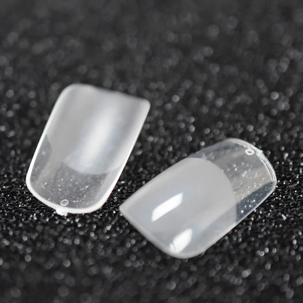 1 lot 10 Kits Clear Matte Manicure Tips Glossy French Nail Tip Transparent 24 Nails Kit Faux Ongles DIY Medium Tips-Nail Inspo