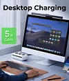 65W USB-C Fast Charging Station, 6-in-1 Power Strip with Desktop Charging Station with 3 AC, 2 USB C and 1 USB A, 5ft Extension Cord,Power Delivery for Conference Rooms, Desktop Accessory