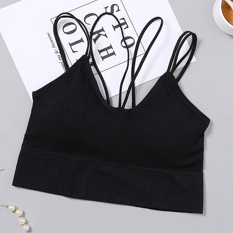Solid Color Sexy Tank Crop Tops Women Fashion Basic Crop Top Streetwear Sleeveless Camis Cool Girls Cropped Tee Camisole Femme
