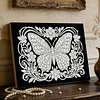 DIY Pearl Painting Butterfly for Home Wall Decor with Frame(20x30cm)
