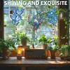 3PCS-4 5D DIY Diamond Painting Wind Chimes Suncatcher Kit Double Sided Diamond Art Kits Suncatcher with Crystal Pendant for Home Wall Window Decor Adults DIY Art Craft