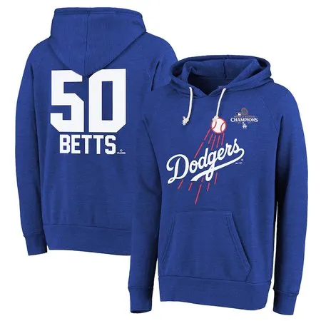 Men's Los Angeles Dodgers 2024 World Series Champions Royal Hoodie YUE2